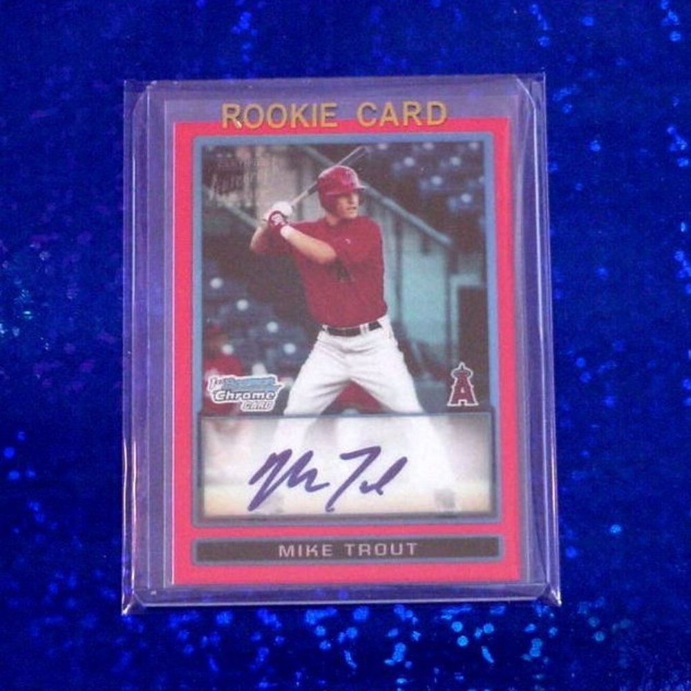 Mike Trout Autograph RP Novelty Card